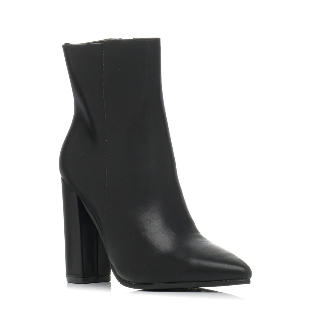 Black high heel boot