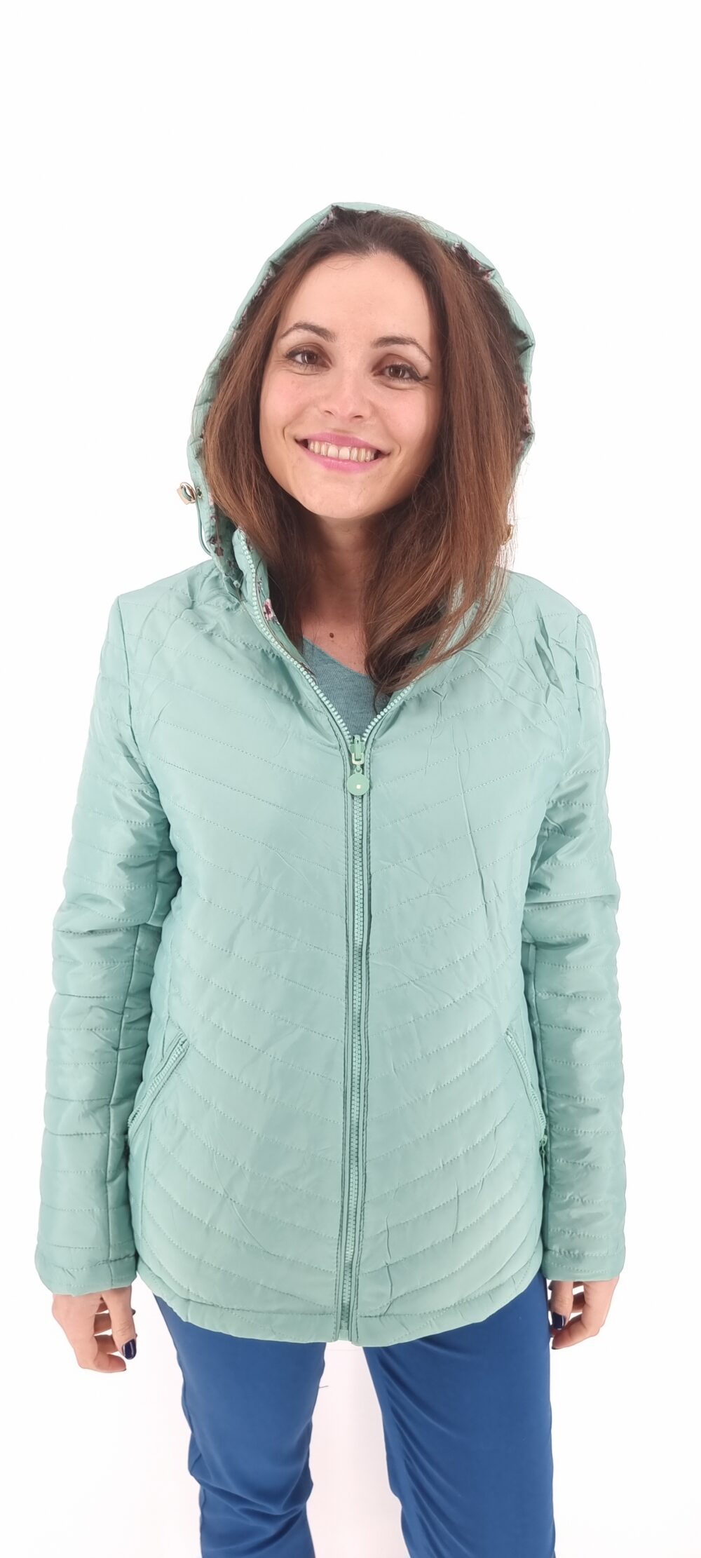 Bright green double-sided jacket