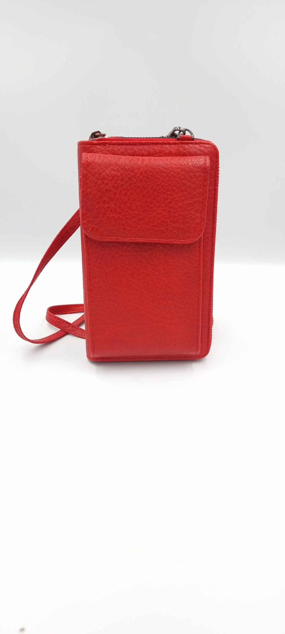 Τσαντάκι πορτοφόλι με θήκες χιαστί κόκκινο