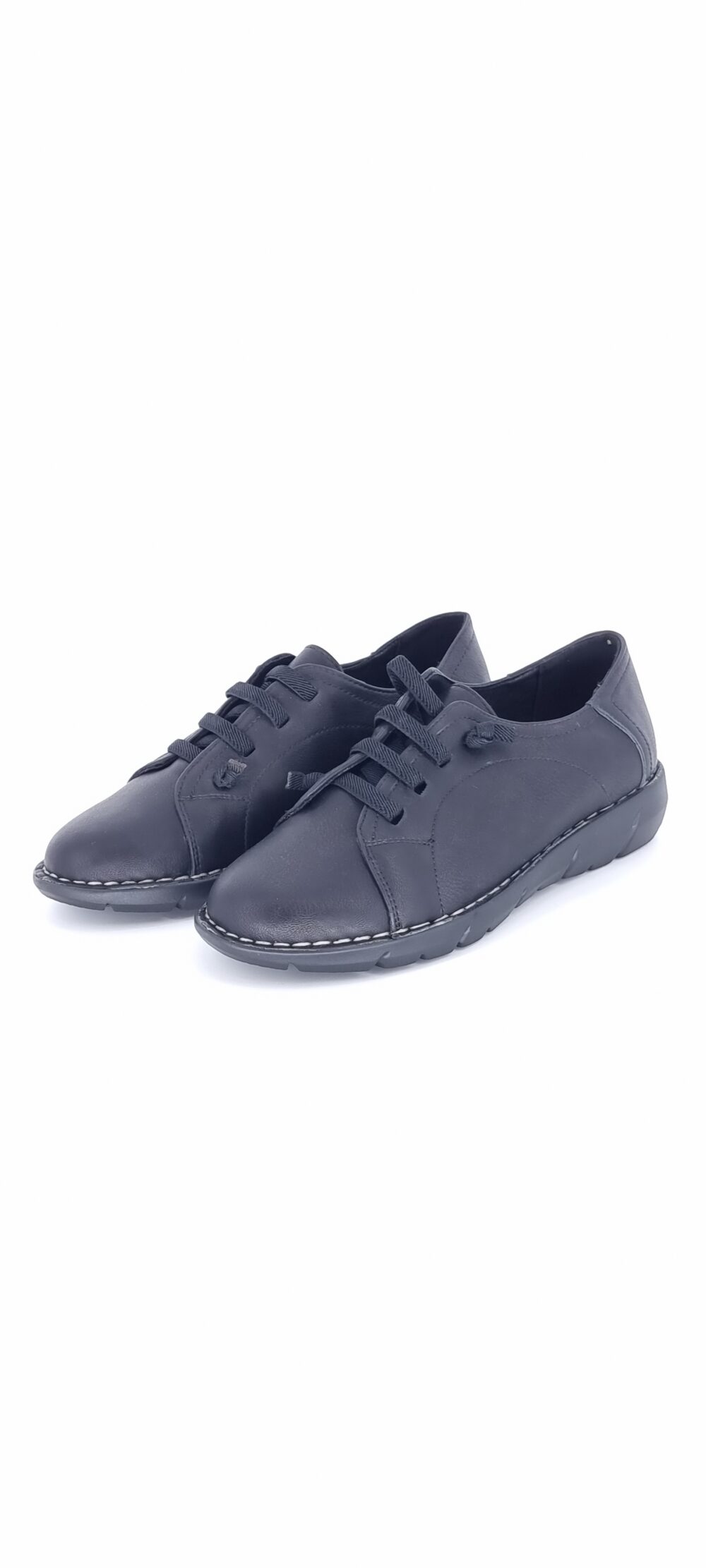 Sneaker με κορδόνια μαύρο