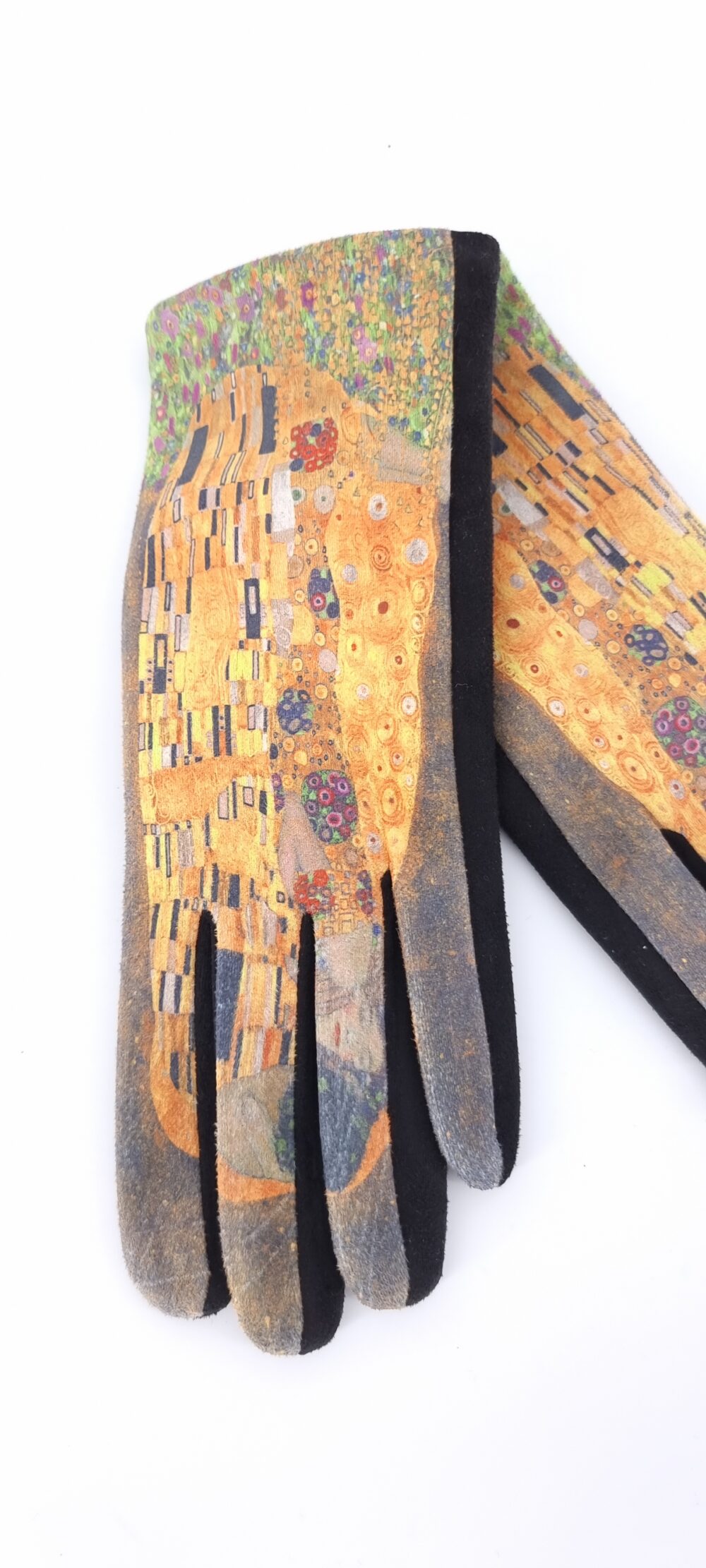 Γάντια με μοτίβο πίνακα του Klimt Το φιλί