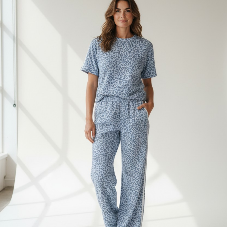 Σετ φόρμας λεοπάρ σιελ