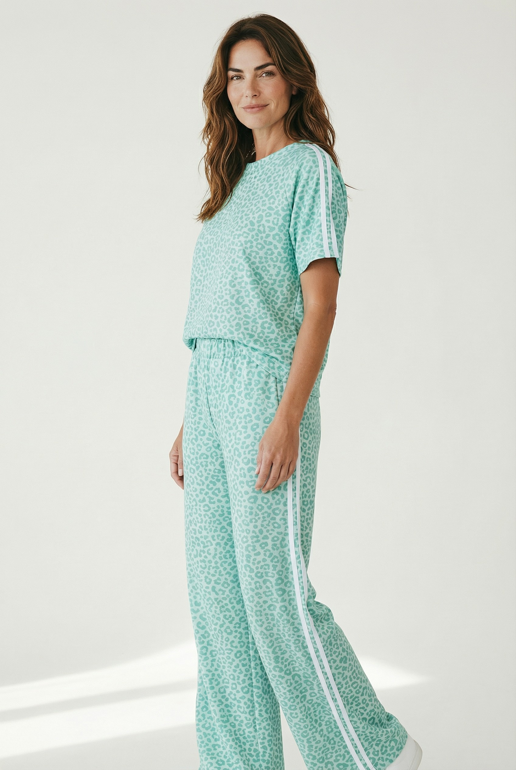 Σετ φόρμας λεοπάρ πράσινο Σετ φόρμας λεοπάρ πράσινο