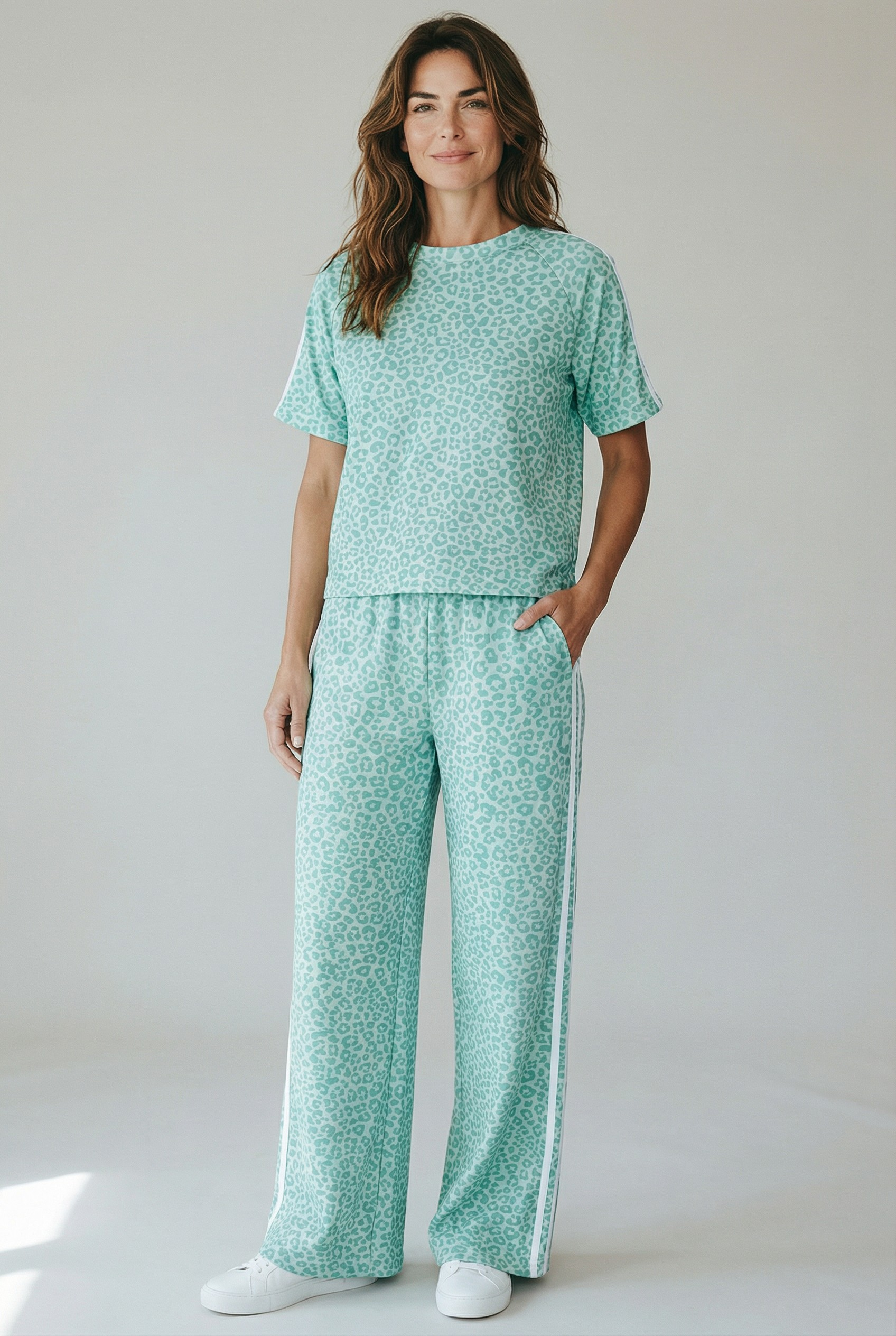 Σετ φόρμας λεοπάρ πράσινο