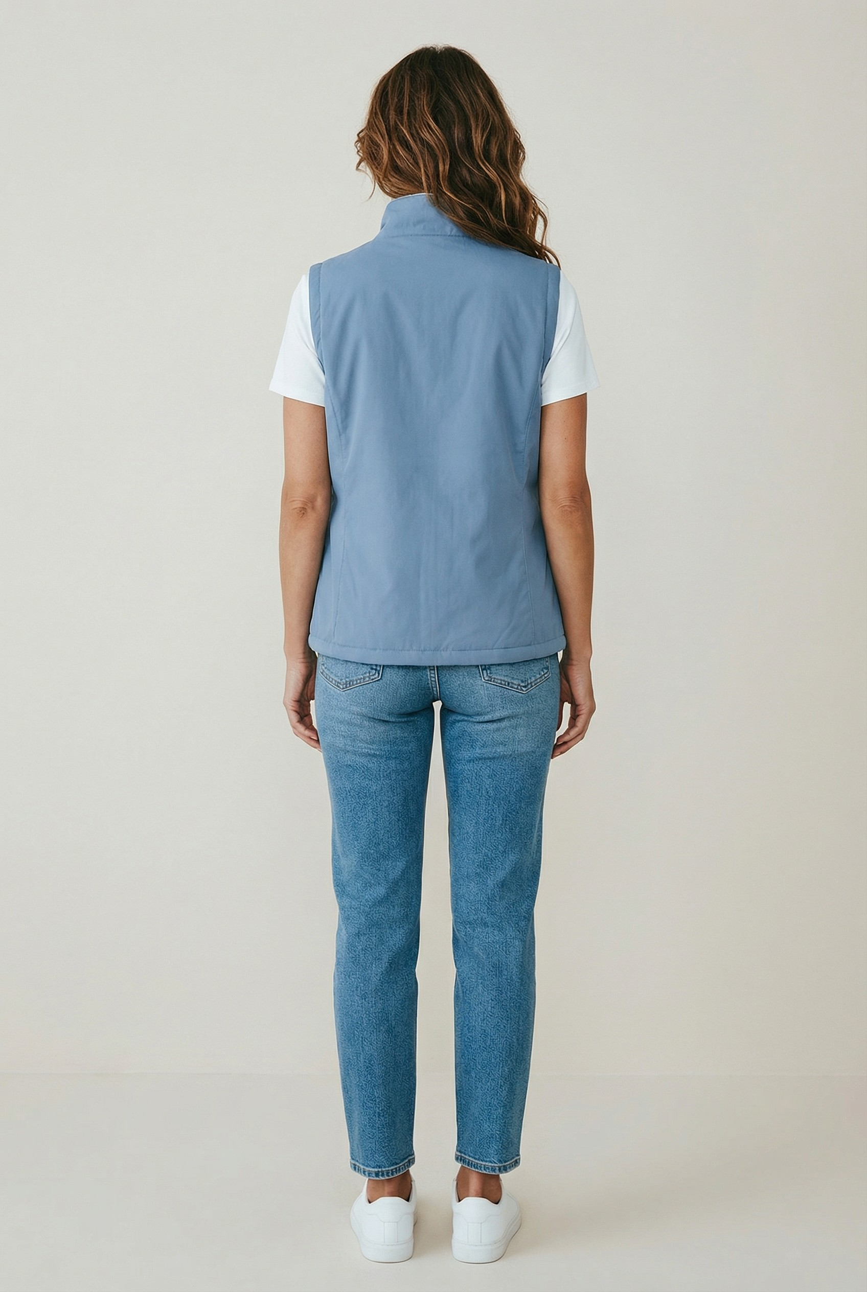 Αμάνικο διπλής όψης σιελ-μπεζ Αμάνικο διπλής όψης σιελ-μπεζ