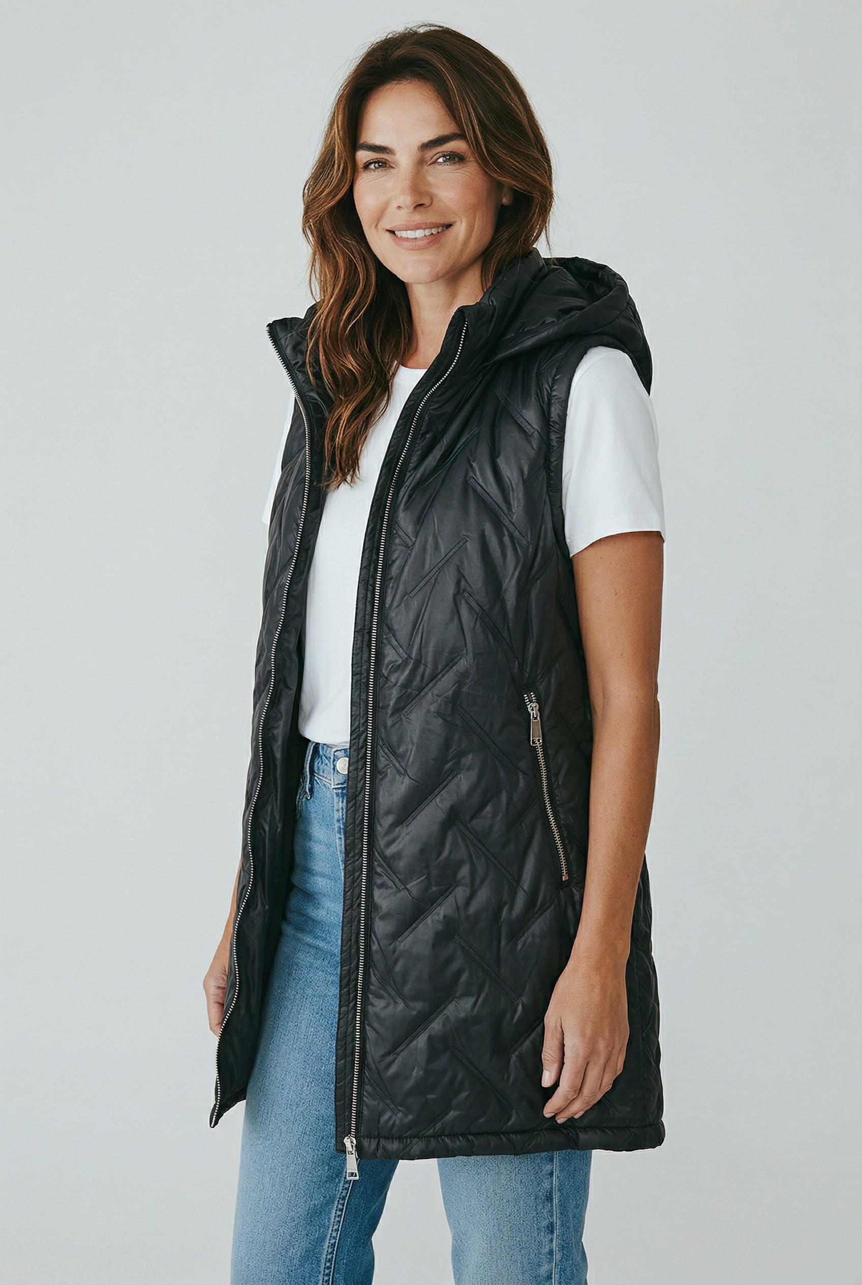 Αμάνικο μακρύ με κουκούλα μαύρο Αμάνικο μακρύ με κουκούλα μαύρο