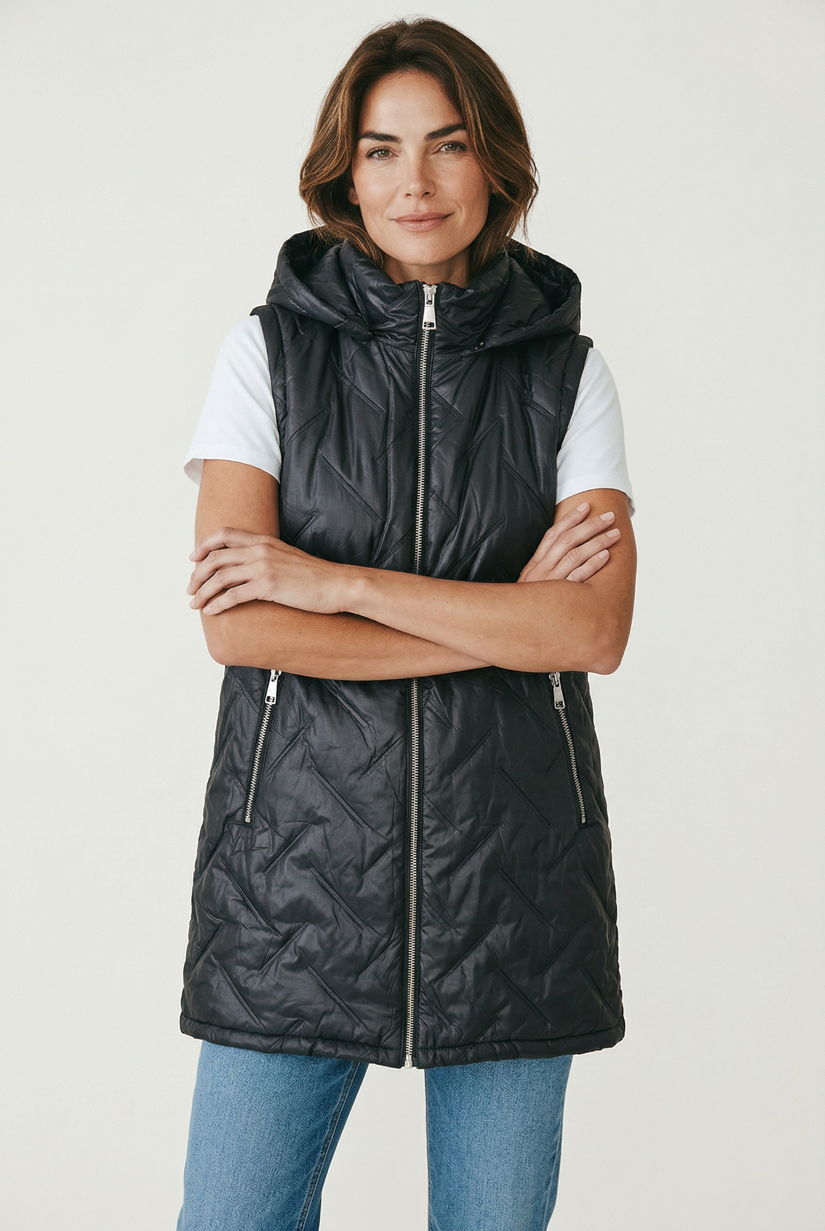 Αμάνικο μακρύ με κουκούλα μαύρο Αμάνικο μακρύ με κουκούλα μαύρο