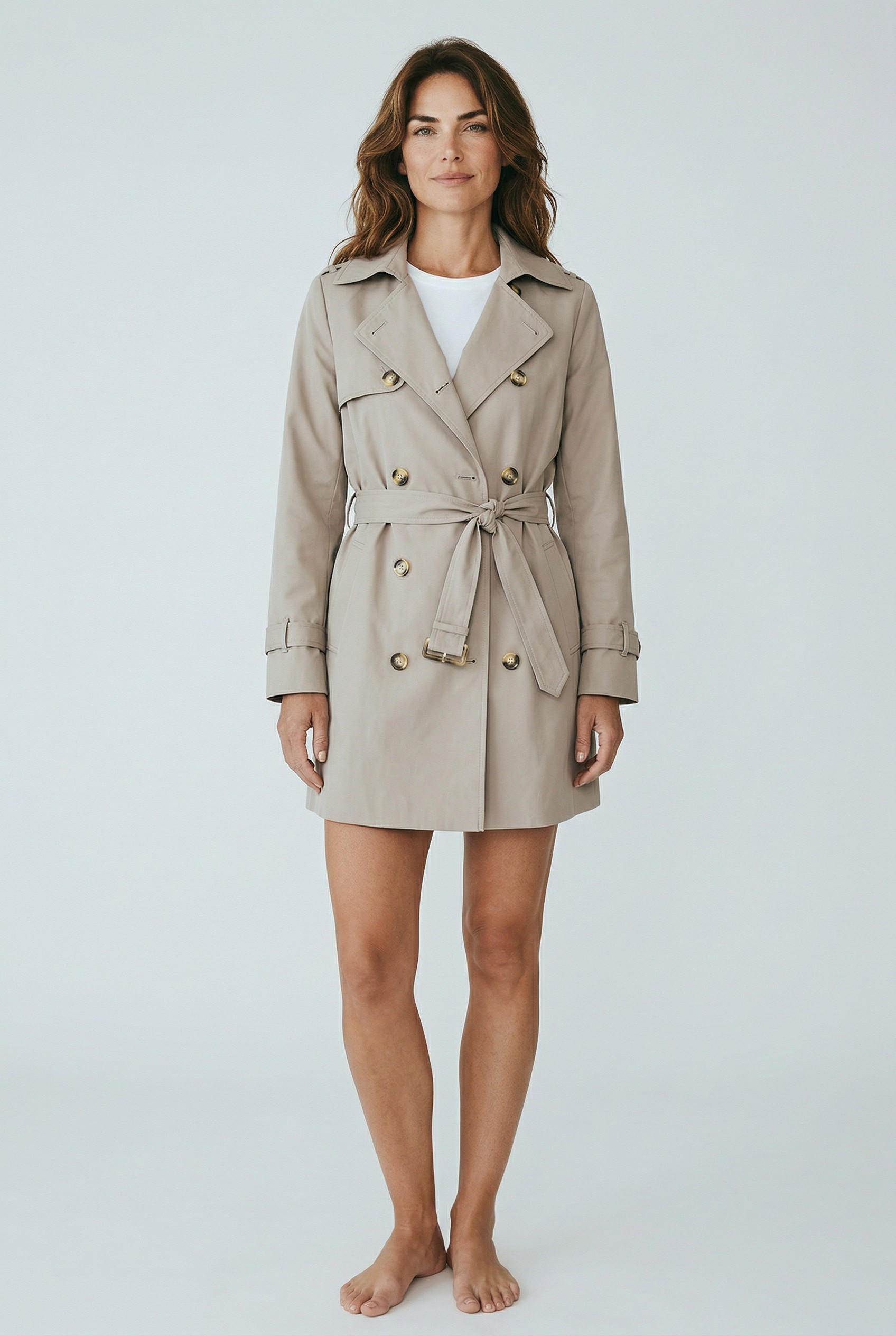 Καπαρτίνα κλασσική σταυροκουμπωτή πούρο